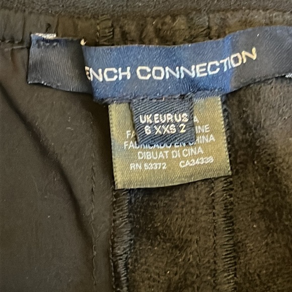 FRENCH CONNECTION Etta Recycled Vegan Leather Skinny Trousers- Size 2 - Picture 2 of 14